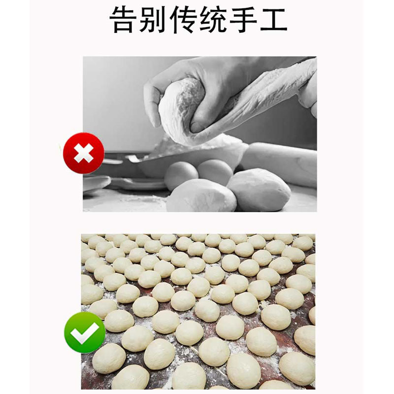 Commercial semi-automatic dough rolling machine, fully automatic dough dividing and rolling machine, dough rolling machine factory Specification image
