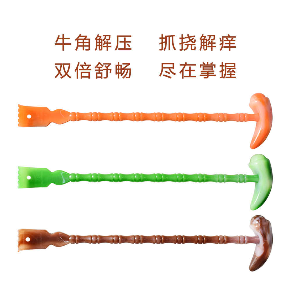 The jade-like horn massage hammer for scratching itching doesn't require help. It's a perfect tool for relieving itching and stress at home and in the office by tapping on muscle meridians details Picture