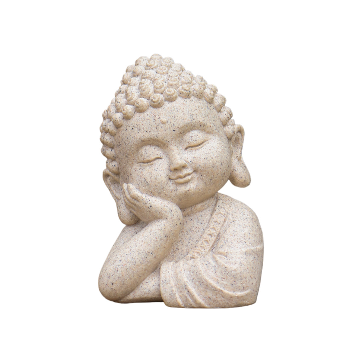 New Amazon imitation stone sleeping posture Buddha statue figurines, home desktop decorations, resin garden ornaments and handicrafts Item Picture