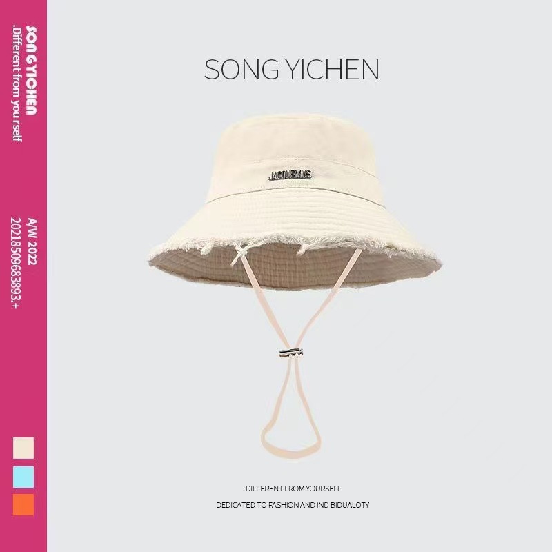 Japanese-style fisherman hats, sun hats, sun protection hats, large brim sun protection hats, women's summer UV protection face hats for spring and summer details Picture