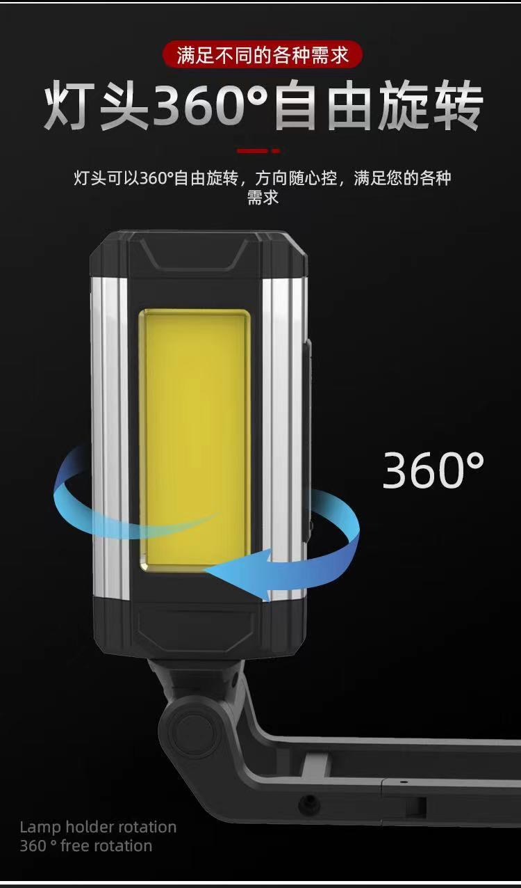 COB high-intensity XPE searchlight USB output hook Strong magnetic multi-functional emergency foldable maintenance work light Application Scenario