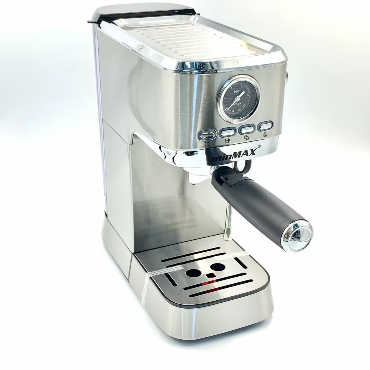 Cross-border foreign trade wholesale household small multi-functional Italian coffee machine, semi-automatic coffee machine, stainless steel 20bar Item Picture