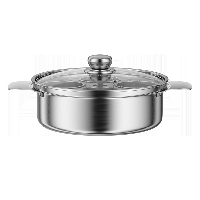 Stainless steel stew pot, water bath stew pot, household induction cooker stew pot, porridge and soup pot, bird's nest stew pot, clay pot, 4-person stew pot Item Picture