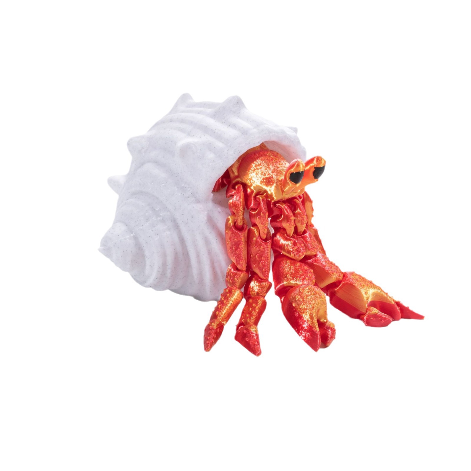 3D printed hermit crab detachable and movable one-piece joint figurine model, children's toy cross-border creative Item Picture