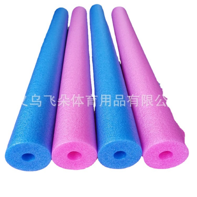 飞朵义乌珍珠棉游泳棒 EPE环保 成人儿童空心泡沫白底实物图