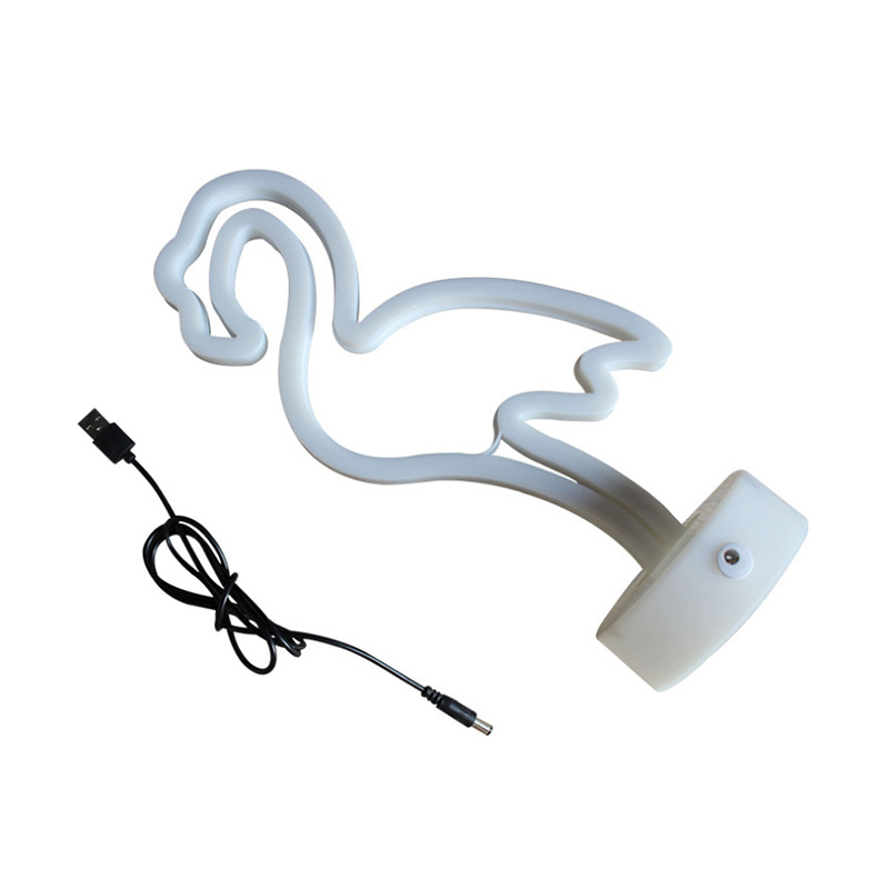 跨境led霓虹灯表白爱心求婚氛围灯星星七彩造型灯招牌酒吧装饰灯白底实物图