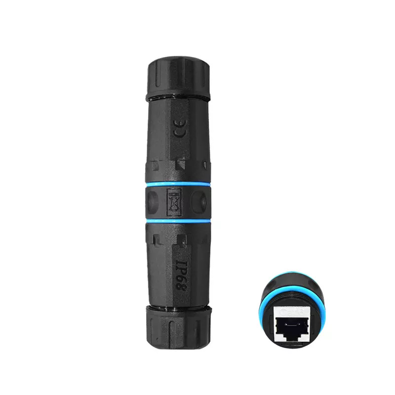 Cross-border waterproof wiring terminal M23RJ45 cable connector, outdoor rainproof Y3RJ45 parallel terminal interface