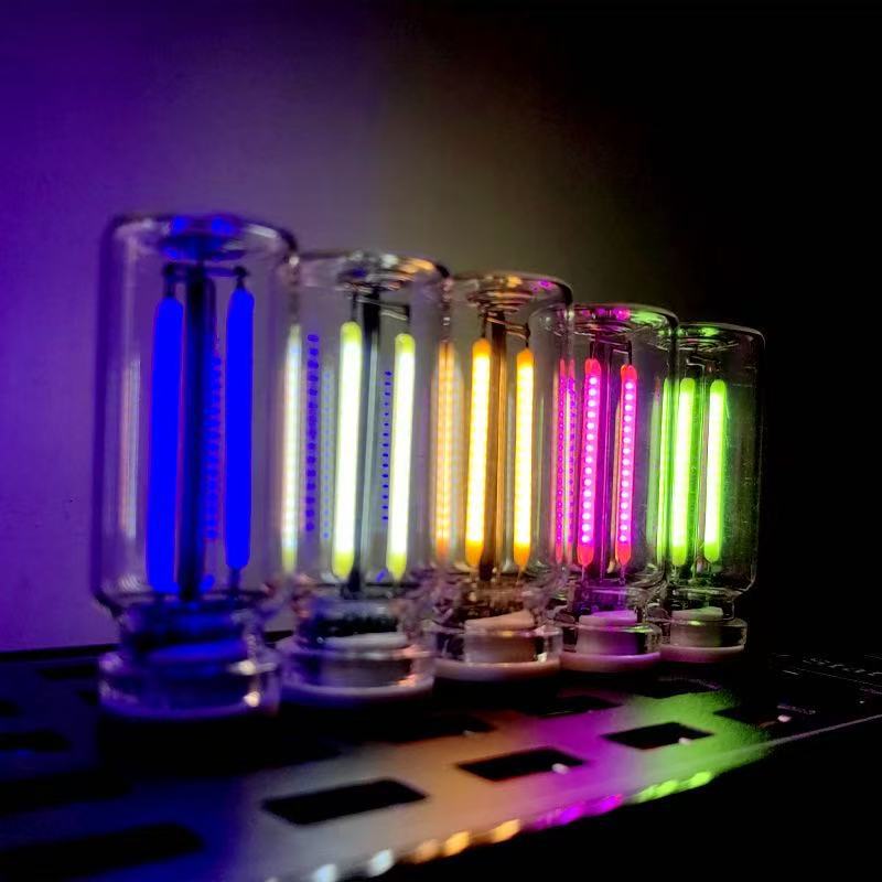New cross-border USB mini night light, touch bedside car ambient light, ceramic LED glass light details Picture