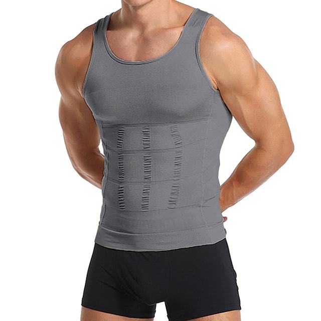 欧美爆款男士塑身衣 PRO收腹紧身塑胸背心男士塑身衣户外运动背心细节图