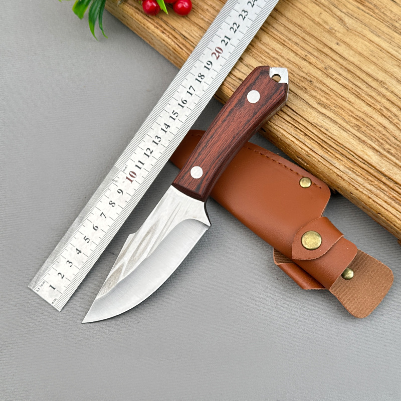 Thickened hand-handled meat knife, outdoor knife, hand-pulled meat knife, whole roasted lamb chops meal knife, special knife for cutting meat and eating lamb