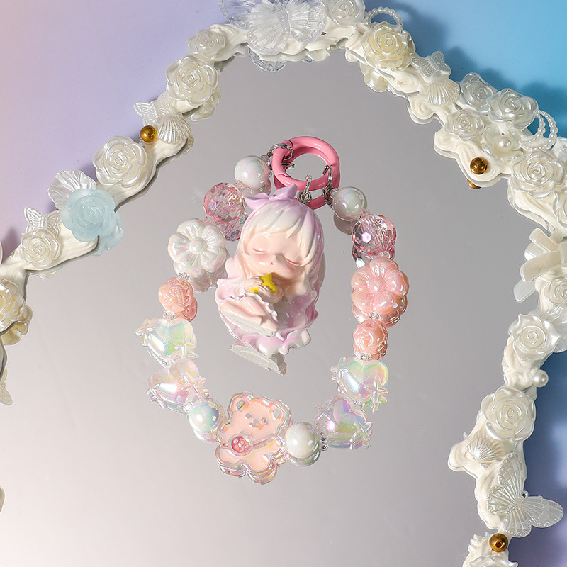 儿童宝石项链/儿童项链套装/地摊树脂挂件/PU钥匙扣/如厕表细节图