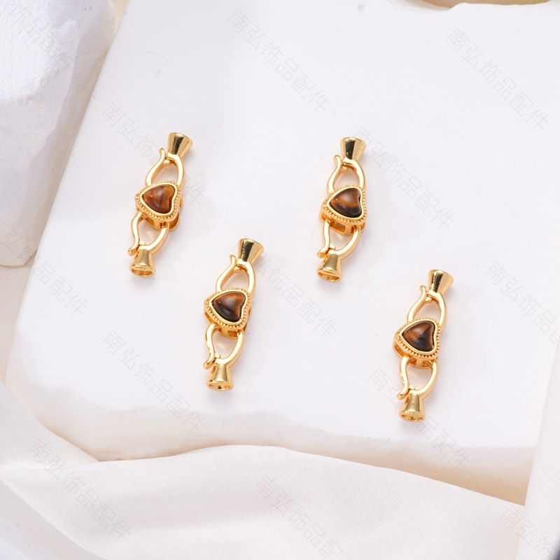 Xiaomi pearl, pearl necklace, clasp, stone connection, end clasp, mother-and-child clasp, sweater chain buckle, diy jewelry, copper accessories Application Scenario