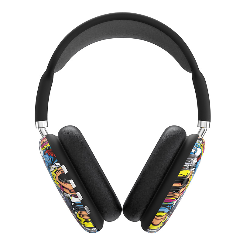 Cross-border national trend P9 painted over-ear Bluetooth headphones, wireless music, high sound quality, non-in-ear private mold headset manufacturer Item Picture