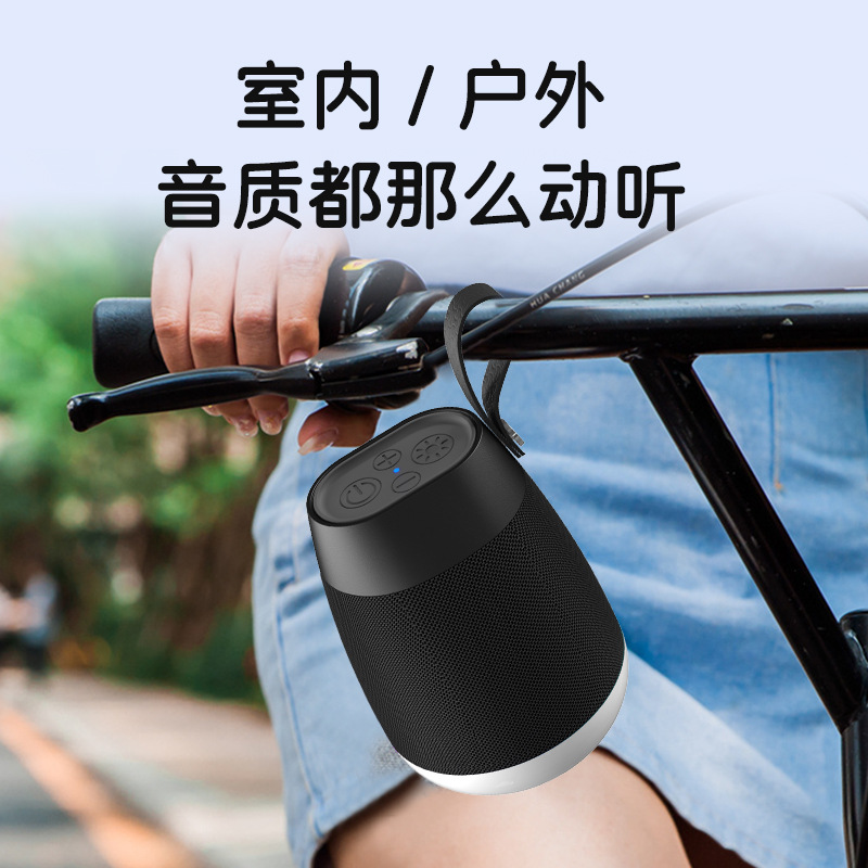 EBS-702 wireless Bluetooth speaker RGB camping atmosphere small speaker, outdoor fabric waterproof cylindrical portable Specification image