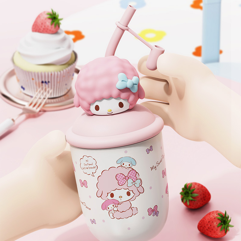 保温杯/燕麦杯/竹杯子/白杯定制/不锈钢口杯产品图