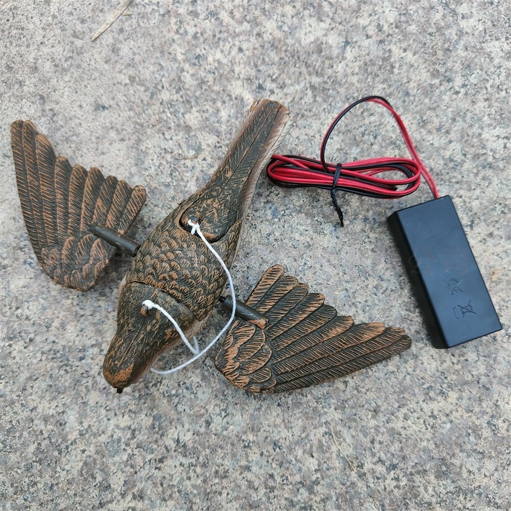 跨境热销电动飞鸟户外仿真鸟猎诱饵鸟逼真PE材质自动引擎电动仿