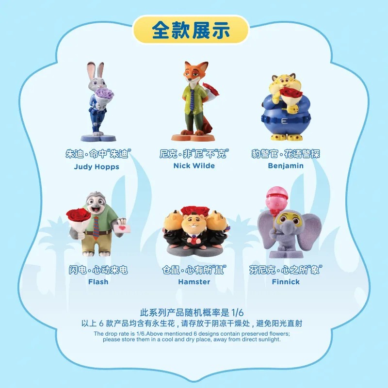 Wholesale of genuine Disney Zootopia series blind boxes, trendy toys, figurines, cute dolls, tabletop ornaments and gifts Application Scenario