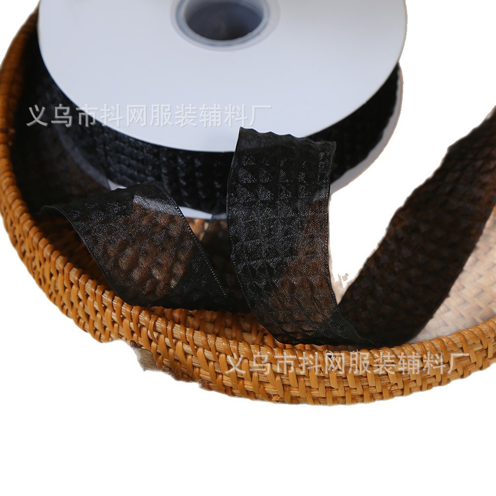 3.6cm bubble yarn, ribbon, lace, wrapped snow yarn, bow, tie, bouquet, woven ribbon, and colorful ribbon packaging Item Picture