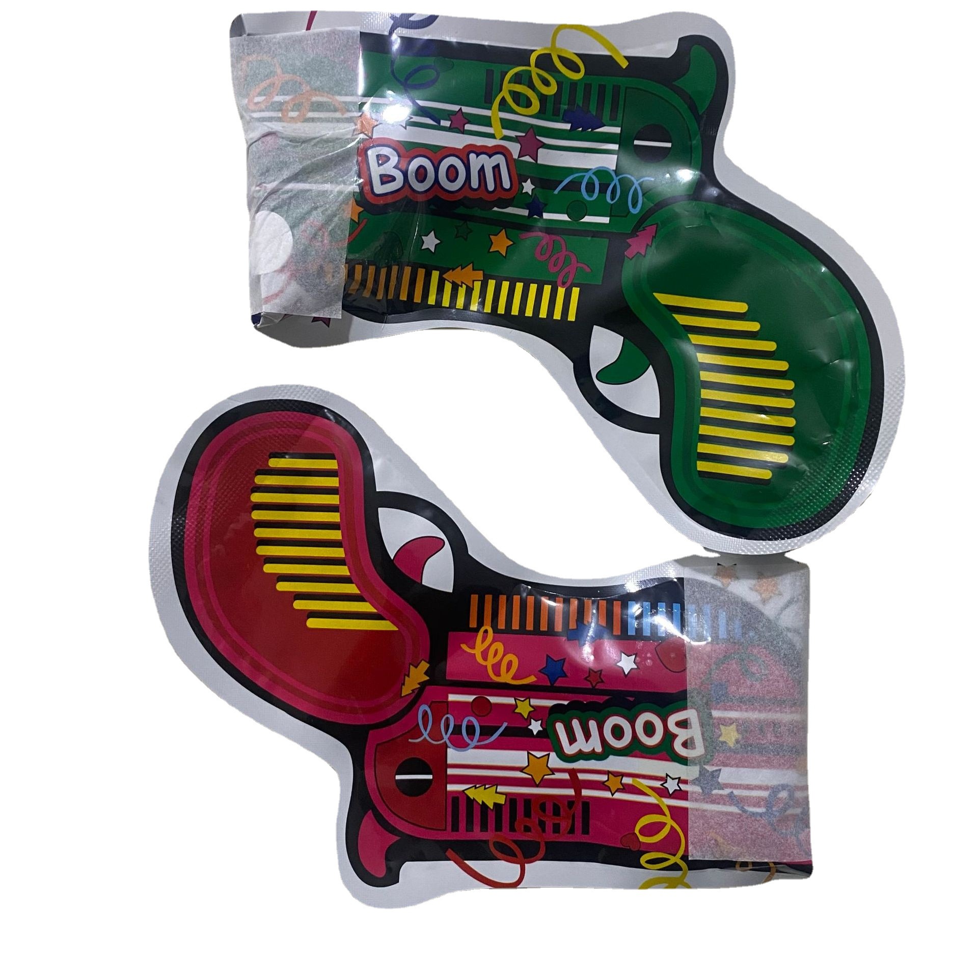 网红充气礼花枪新年婚庆世界杯酒吧开业生日派对气氛手持礼花枪白底实物图