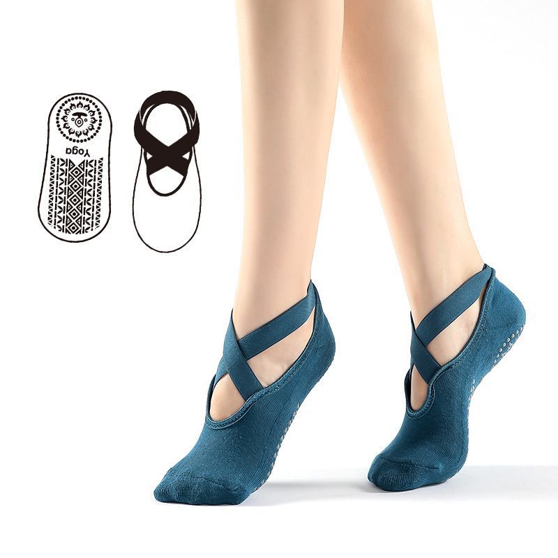 New yoga socks, anti-slip fitness indoor floor dance socks, cross-tied Pilates yoga socks for women