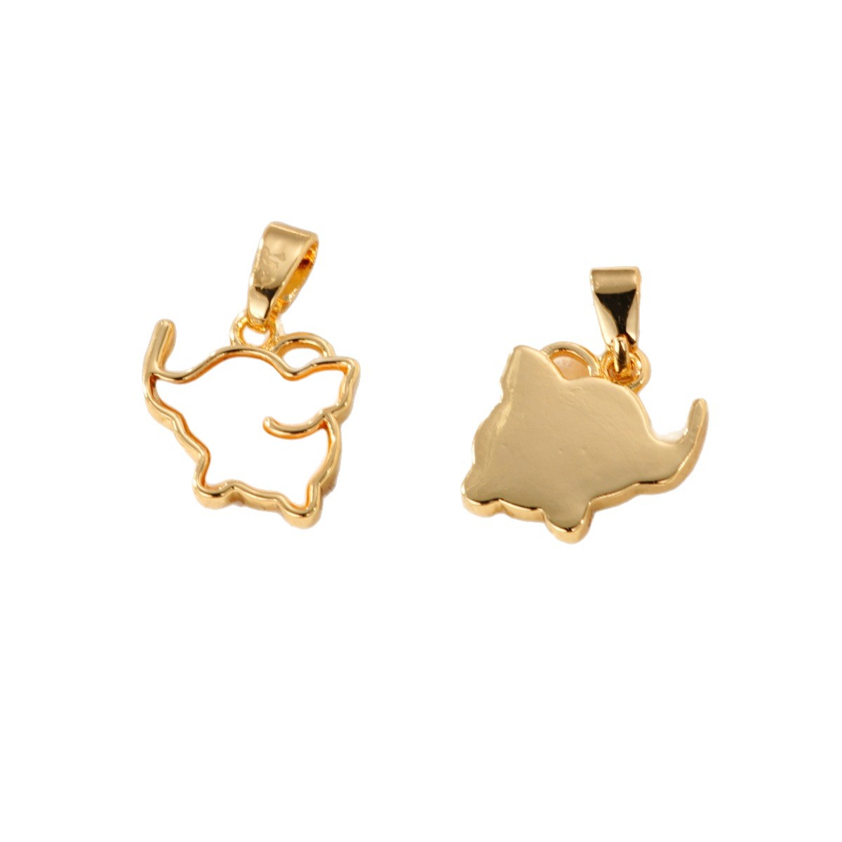 مغطاة بالنحاس، مطلية بالذهب الحقيقي، وملحمة بسوارات ديي Item Picture