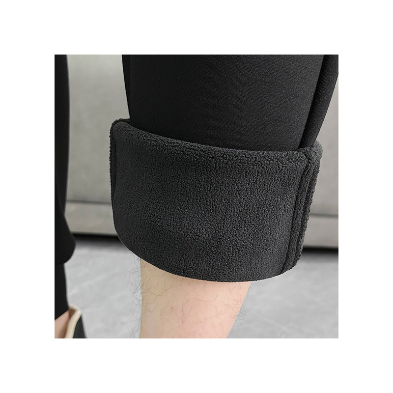 2025 New autumn and winter skinny casual pants, sweatpants, men's sportswear pants, men's fleece sportswear pants Item Picture