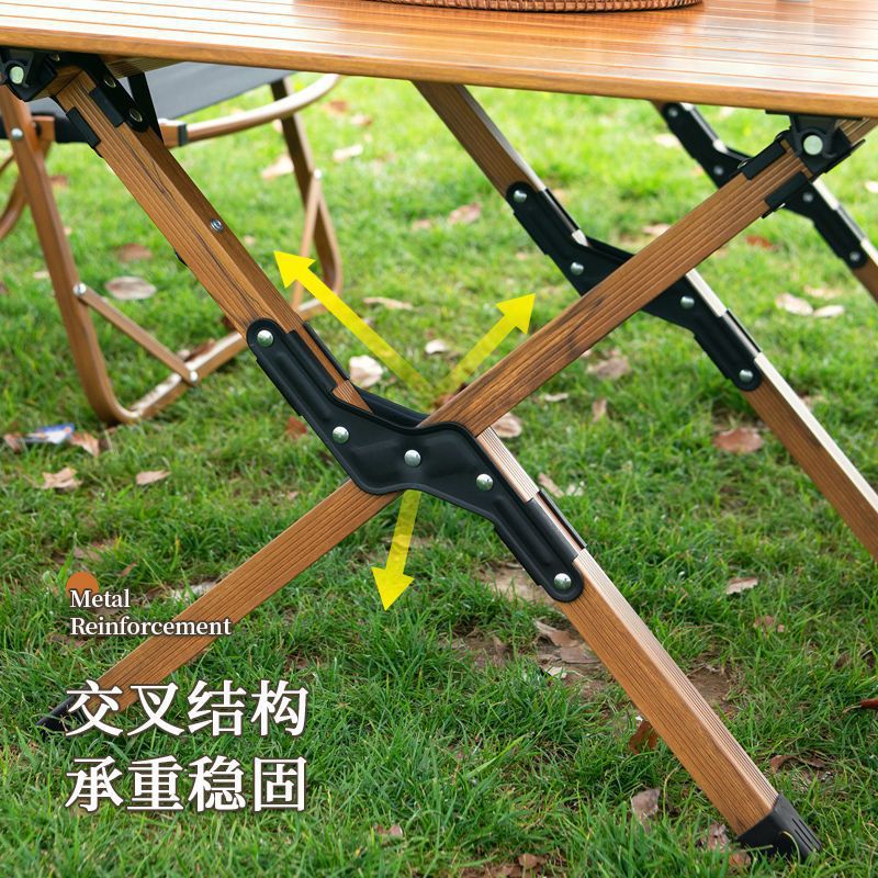 Folding table, camping cart table board, foldable camping dining table, campsite trolley desktop, egg roll table, portable table Specification image