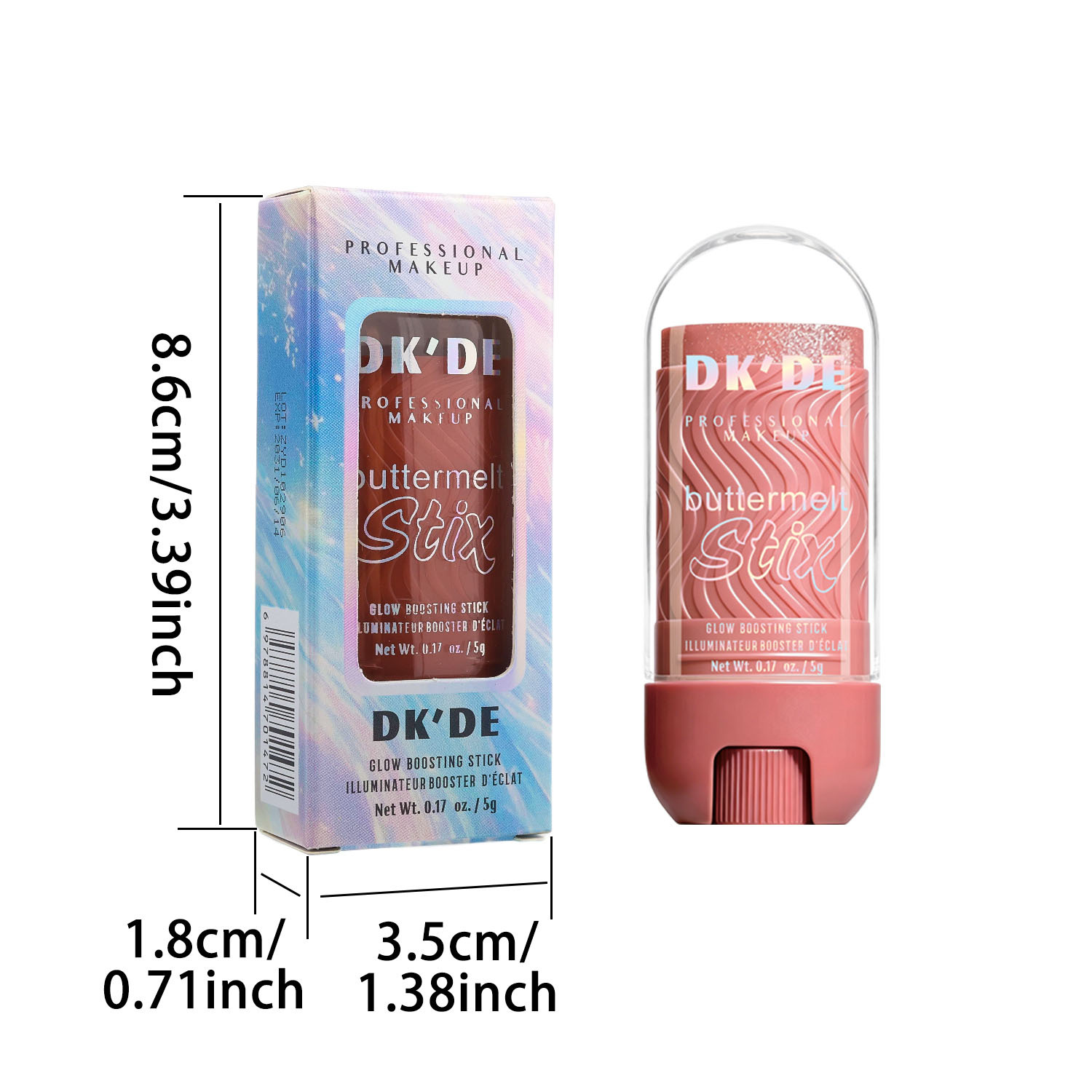 Cross-border blaster TEMU blaster DKDE+6 color makeover highlighting stick natural delicado sedoso mate fácil de comenzar al por mayor Item Picture