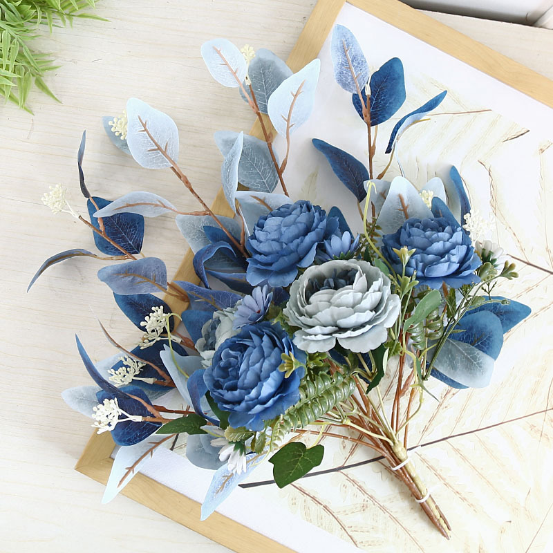 假花仿真花客厅摆件摆设轻奢风家用装饰地中海花艺插花花艺批发详情图3