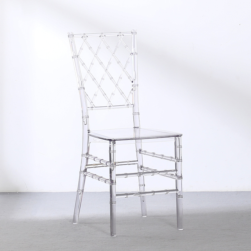 Star Factory Wedding Chairs, hotel banquet chairs, transparent crystal chairs, castle bamboo joint chairs, wedding banquet restaurant auditorium, outdoor hotel tables and chairs Application Scenario