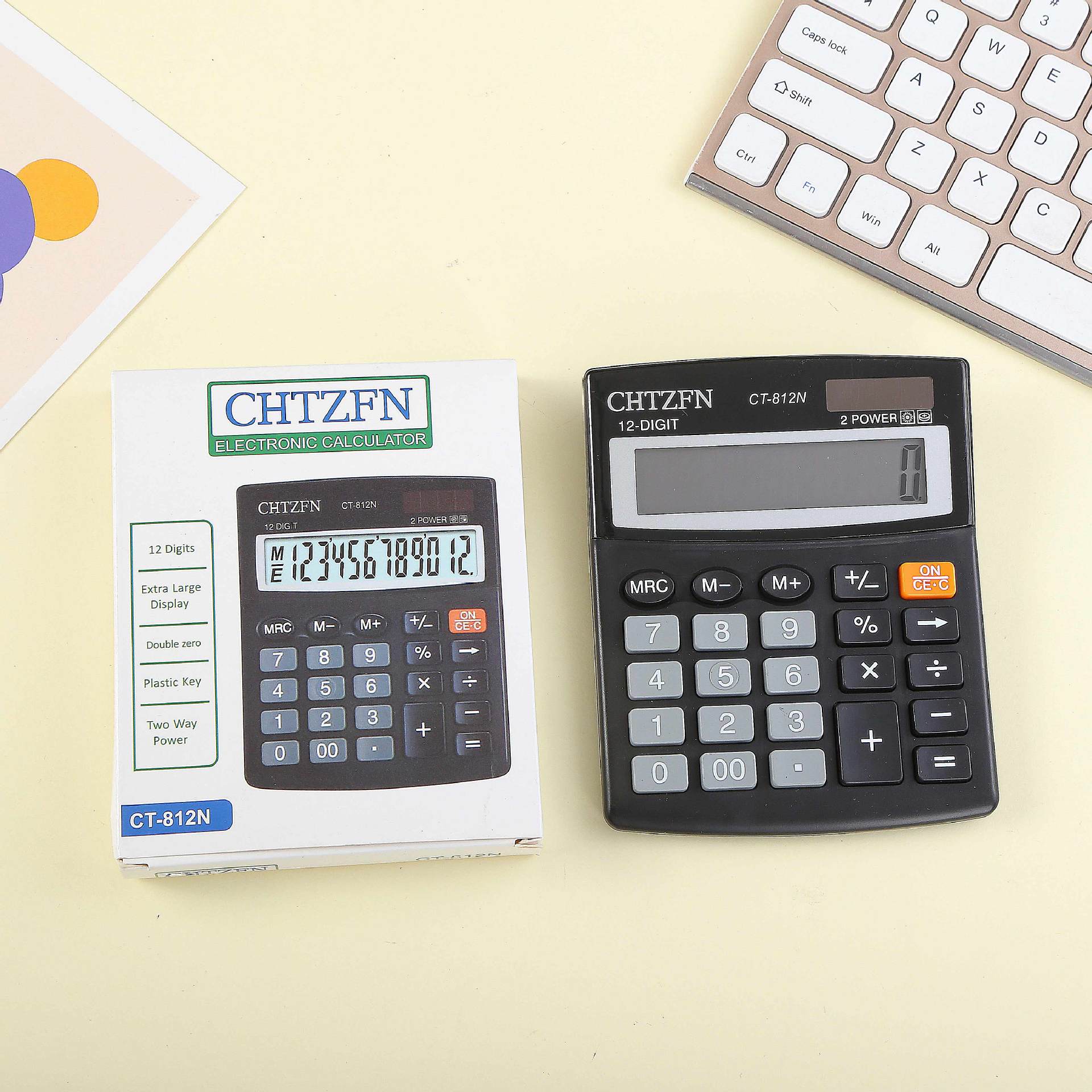 CT-512 factory direct sales calculator, 12-digit large-screen accounting and financial dedicated computer details Picture