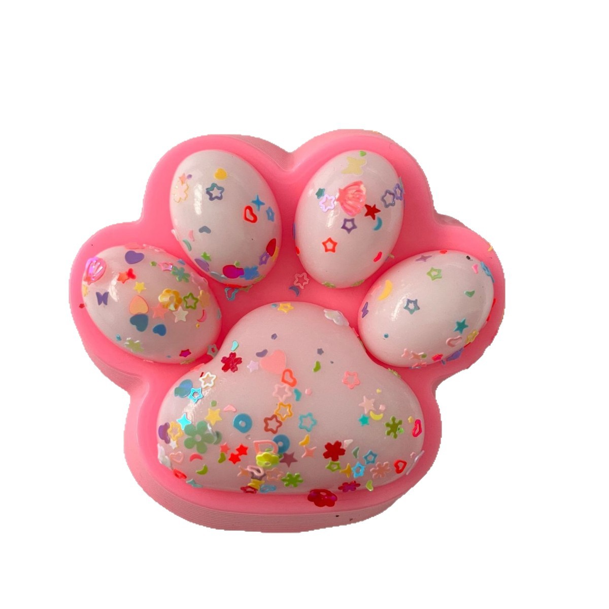 A cute cartoon toy with plush cat PAWS and a muddy feel, an educational puzzle Application Scenario