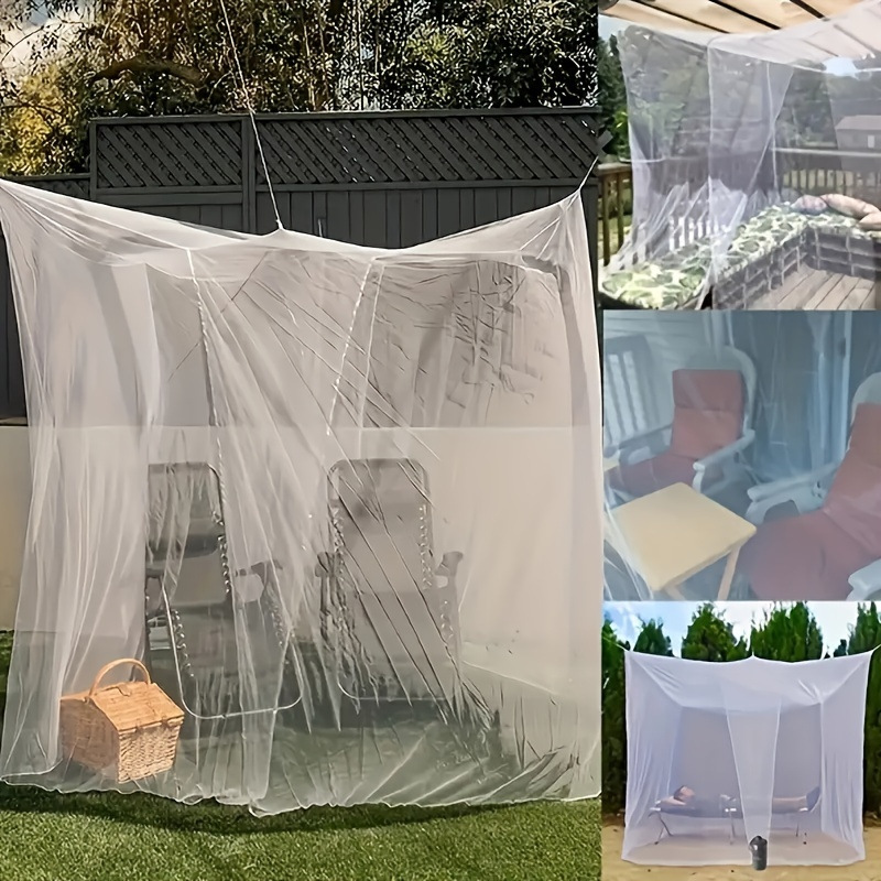 Amazon cross-border outdoor pavilion garden mosquito net, extra-large bedspread, camping screen house mosquito net, square mosquito net