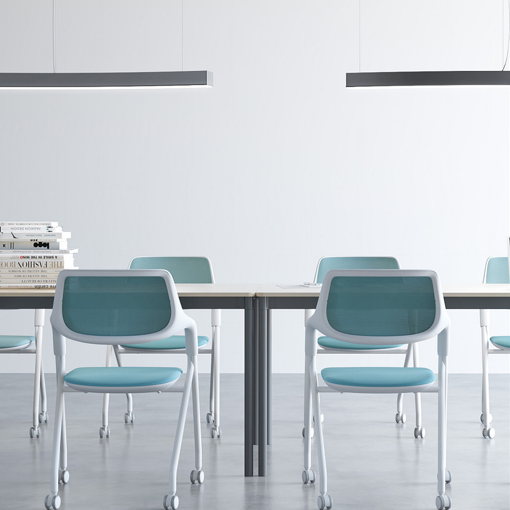 The PA plastic nylon frame training chair features an ergonomic design and silent rollers, making it an office chair suitable for multiple scenarios Application Scenario