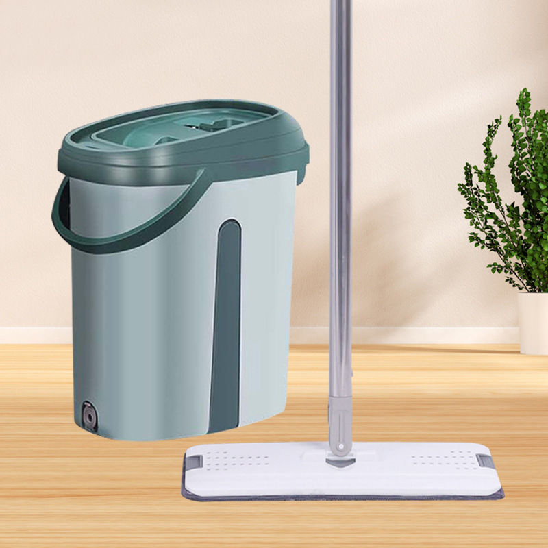 The new household mop set is an upgraded dust-free mop and a dry and wet dual-purpose flat mop set that requires no hand washing