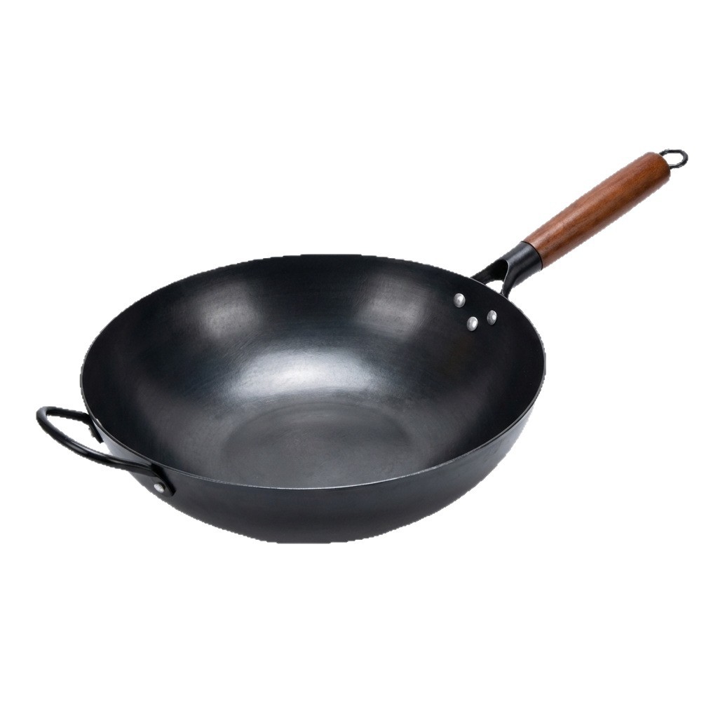 Shengbaiyi cooking pot, traditional iron pot, old-fashioned cooking pot, household non-stick pot, uncoated gas stove, suitable for wholesale Item Picture