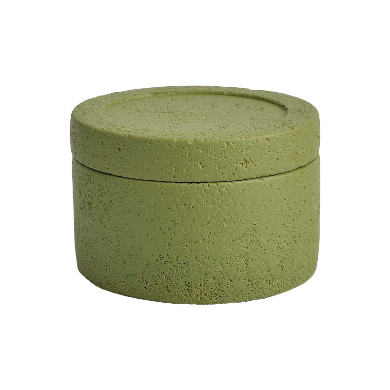 蜡烛杯蜡烛容器空杯香薰蜡烛杯浪漫香氛伴手礼物厂家直销创意水泥白底实物图