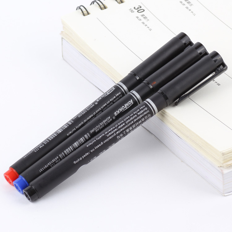 Factory direct supply Tianfeng single-head small marker pen oil-based marker pen 113 fine rod foreign trade marker pen Specification image