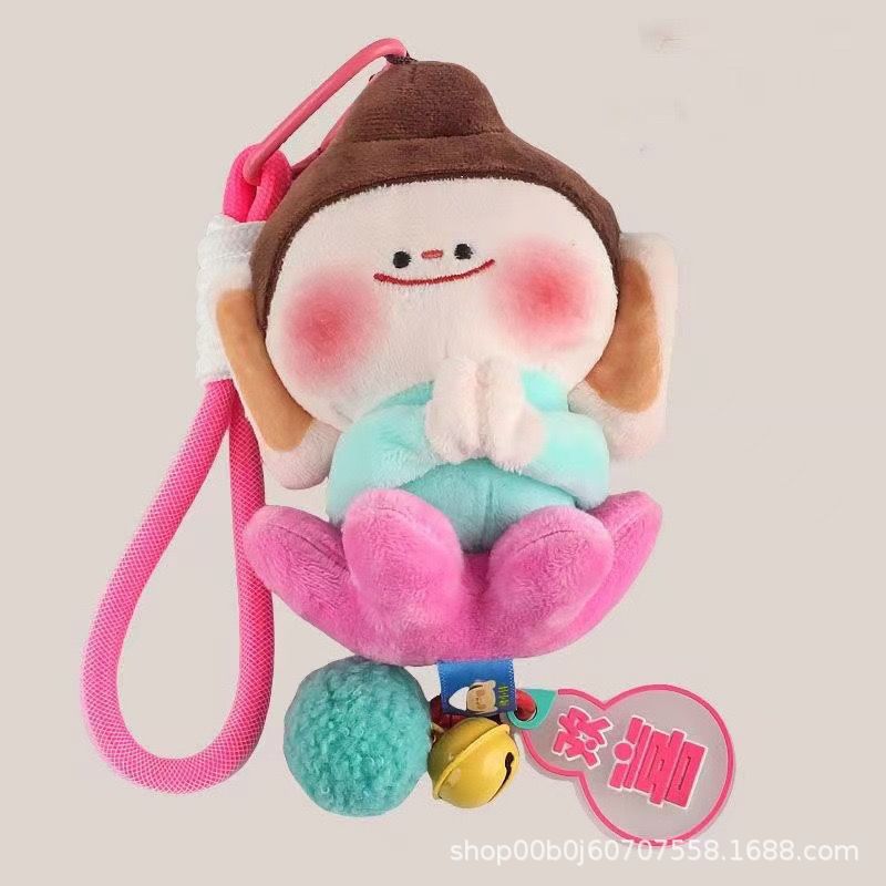 Shanxi Cultural and Creative Yungang Grottoes Lianhua Little Buddha, Buddha Little Companion Plush Pendant Specification image