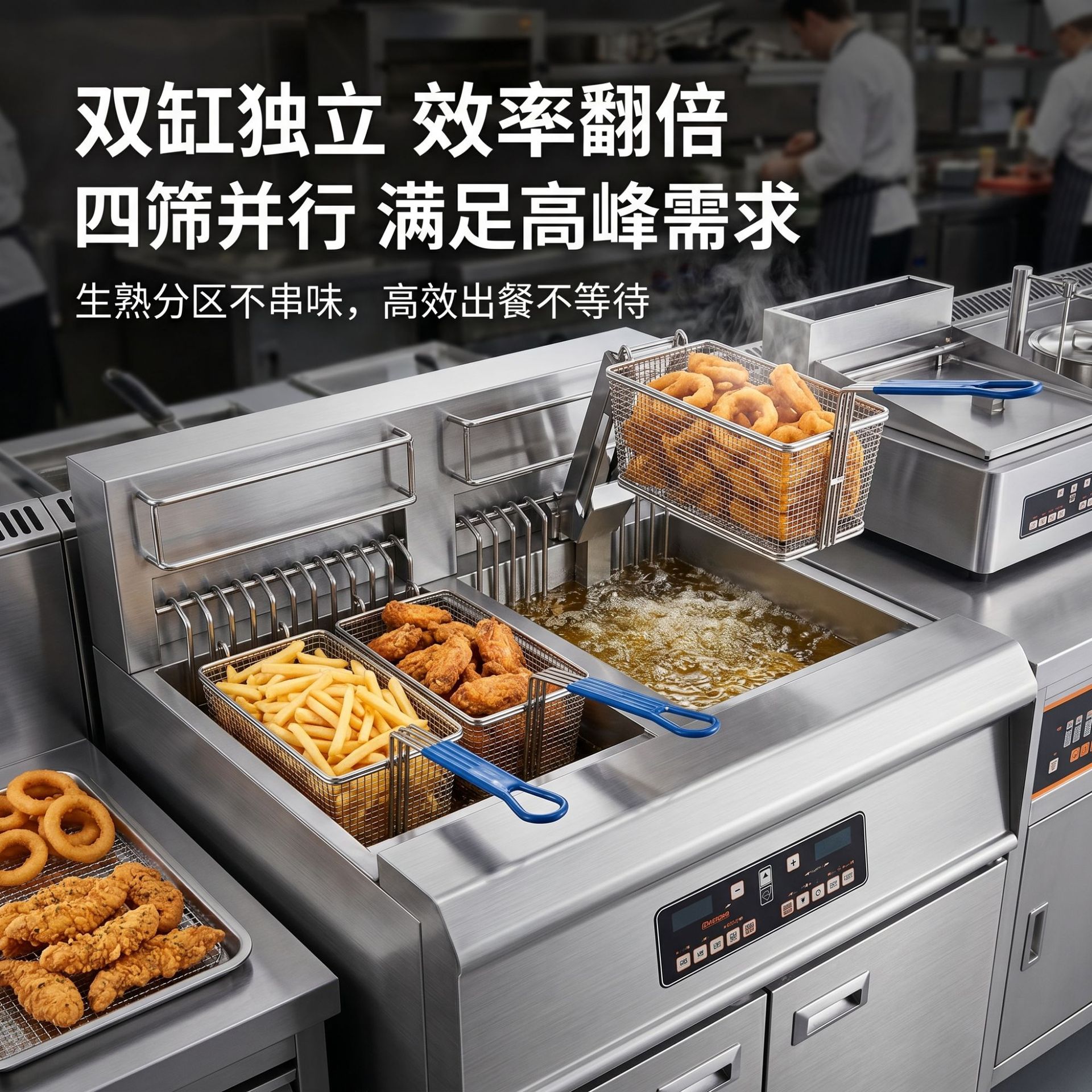 The fryer panel is controlled by a commercial intelligent computer details Picture