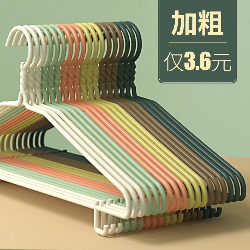 衣架家用挂衣无痕防滑肩角晾晒衣挂不起包加粗加厚衣服挂架衣撑子产品图