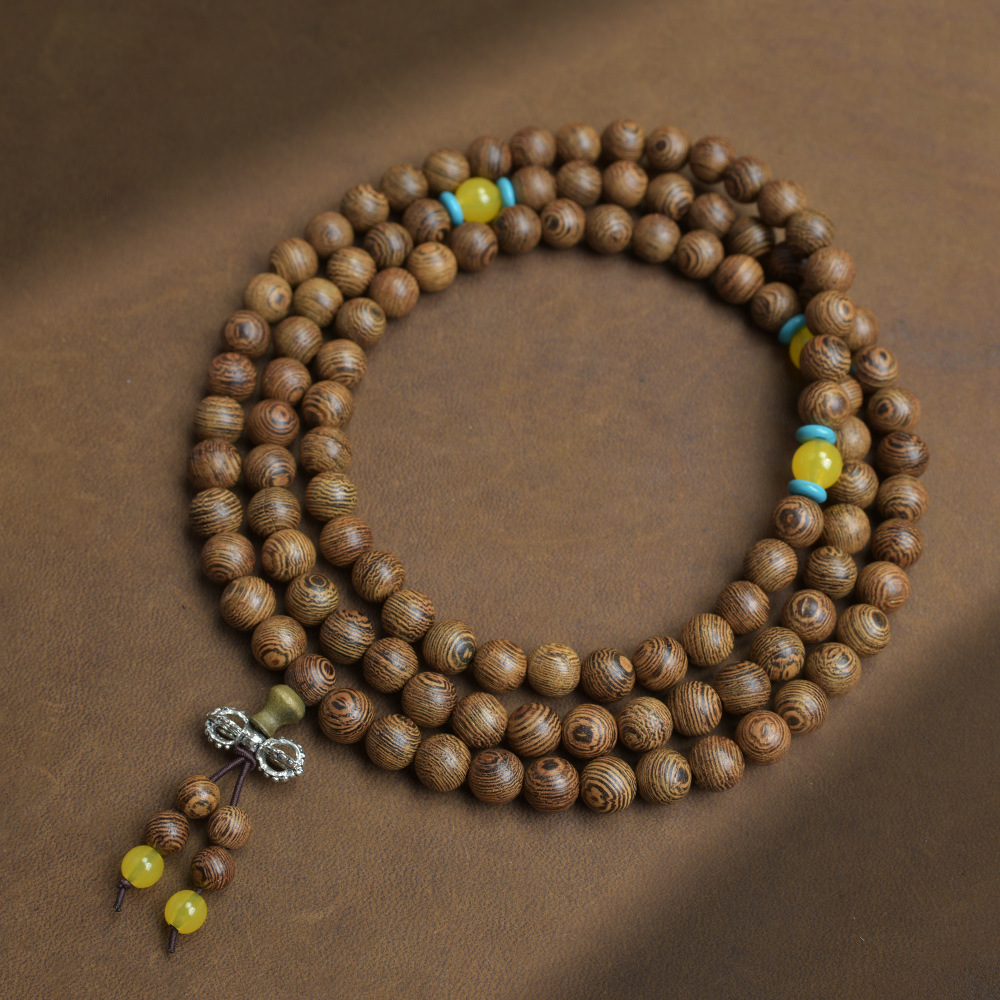 Wholesale chicken wing wood bracelets, Buddhist prayer beads and prayer beads, 108 pieces. Men's and women's bracelets, gift Buddhist prayer beads and prayer beads wholesale, Zen meaning Application Scenario