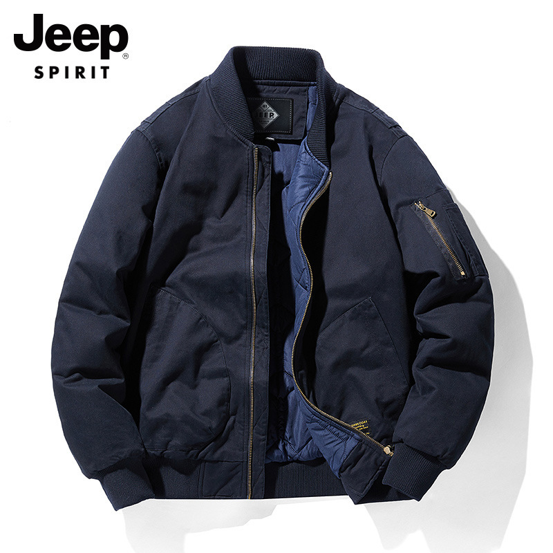 The new winter flight jacket for men is a loose and large-sized workwear cotton-padded jacket that is trendy and warm for the youth Specification image