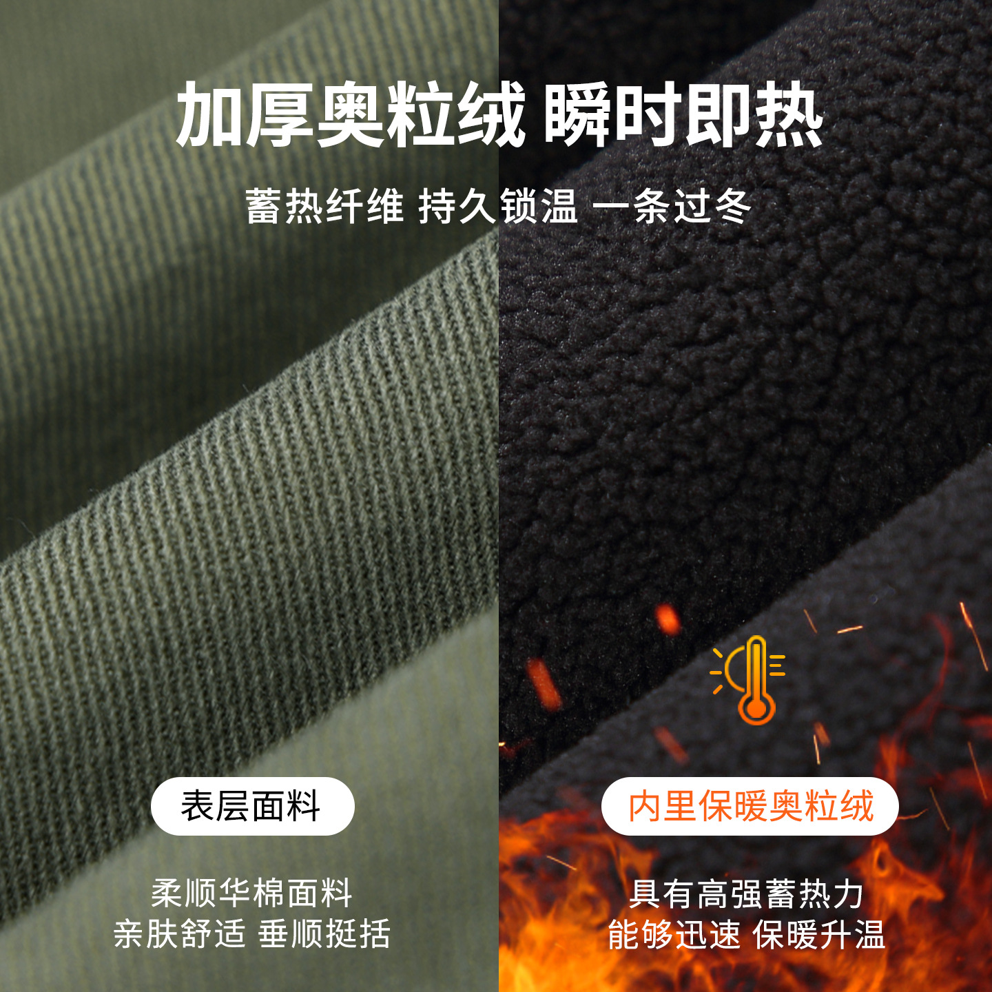 纯棉工装裤男2025秋冬宽松运动卫裤男士直筒休闲长裤冬季加绒裤子细节图