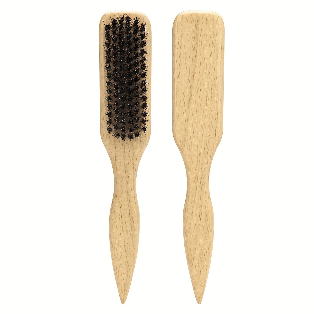 Cross-border beard brush, women's styling comb, bamboo, wood, pig bristle beard comb, hair brush, hair care and beauty tools, for removing broken hair Application Scenario