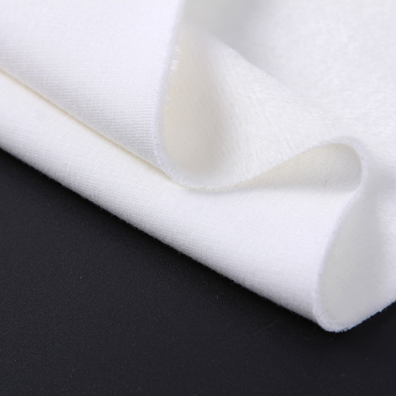 Customized color-fixing non-pilling cotton tc non-pilling fabric with fleece, performance costume fabric, sweatshirt and sweatpants fabric details Picture