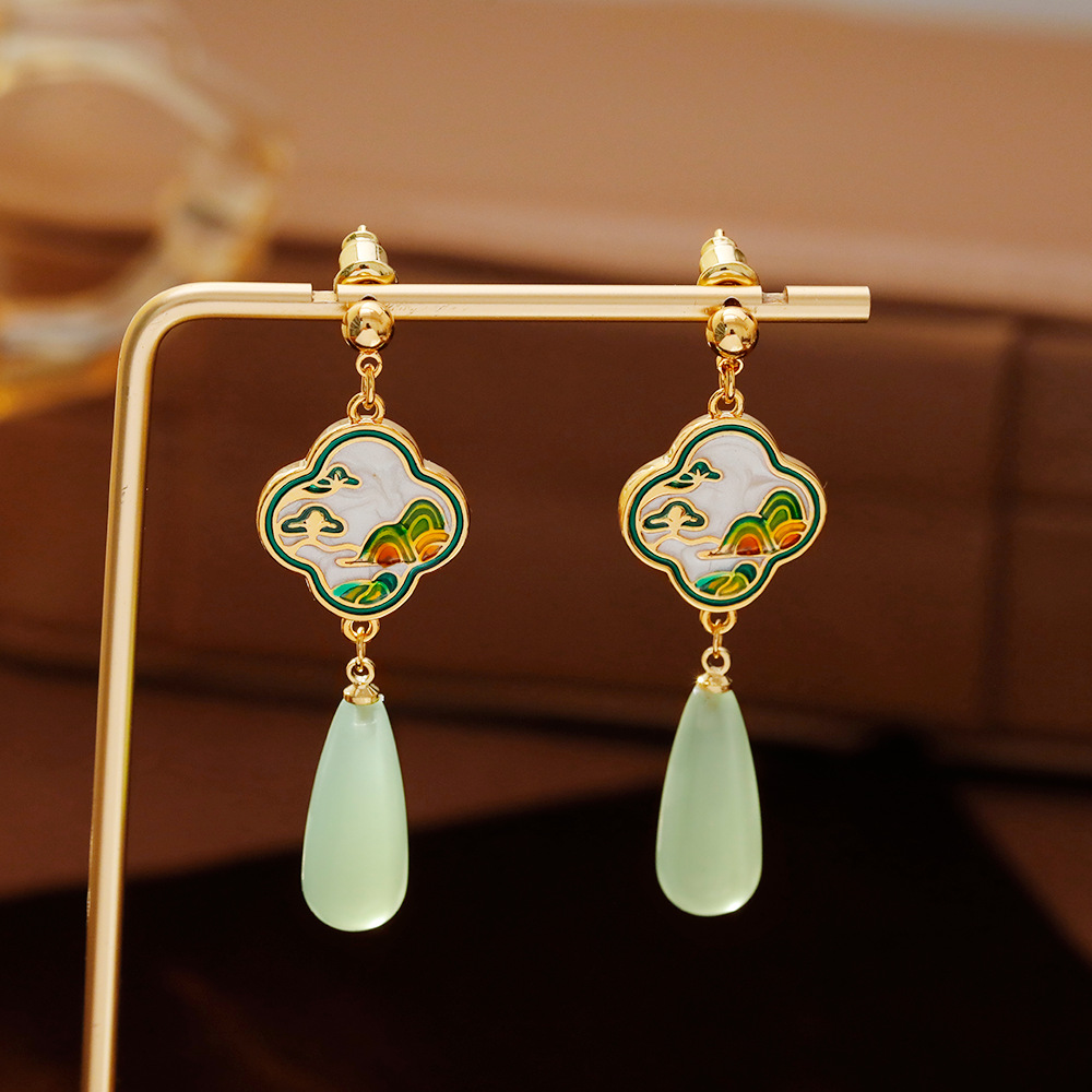 饰品/饰品女长款气质/耳饰女长款简约/跨境电商/耳线银产品图