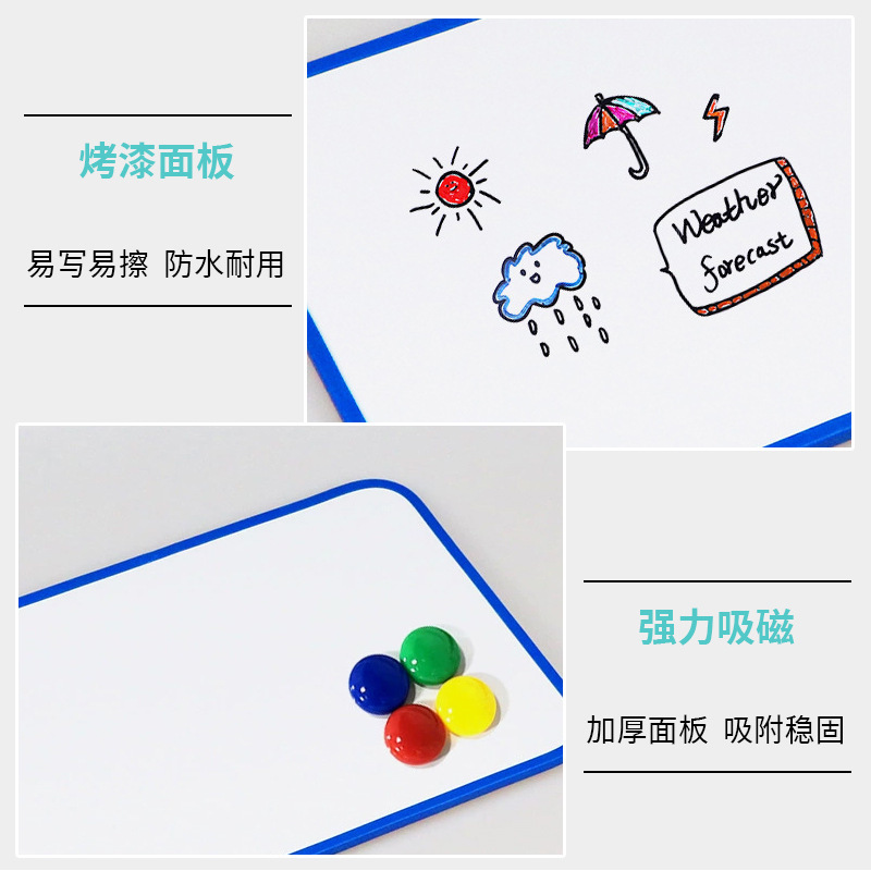 Whiteboard writing board, bracket-type mobile blackboard, household bracket-type double-sided children's small blackboard, hanging type teaching and training Application Scenario