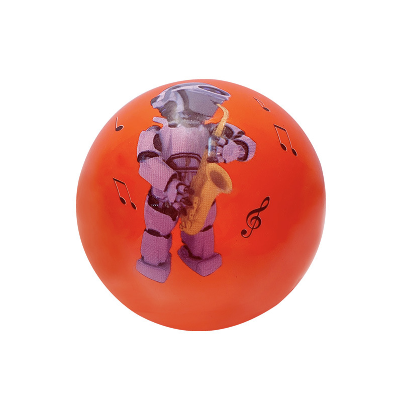 Outdoor sports cartoon labeled balls, children's inflatable toy balls, 9-inch PVC rubber balls, street stall supply details Picture