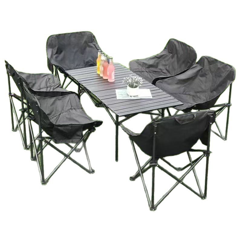 野营折叠桌椅实物图